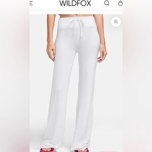 Wildfox Tennis Club Pants Clean White